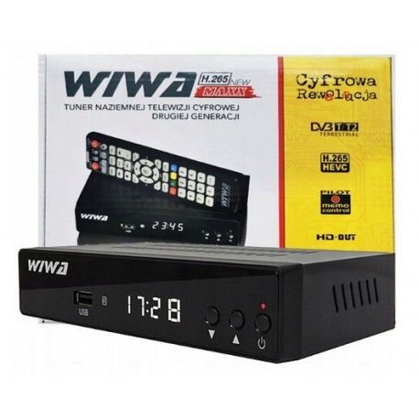 Tuner DVB-T2/HEVC WIWA H.265 MAXX