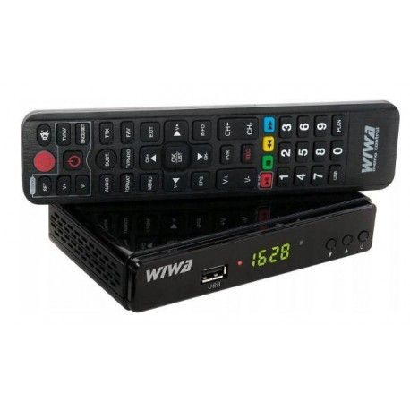 Tuner DVB-T2 WIWA H.265 z funkcją internetu