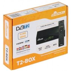 Tuner DVB-T2/HEVC SIGNAL T-2 BOX H.265